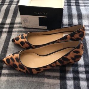 Talbots Leopard Print Wedges